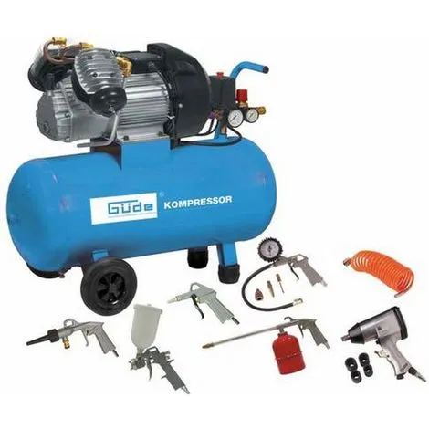 Güde Compresseur Ensemble 400/10/50 DG, 15 Pièces - 71170 3 Güde Compresseur Ensemble 400/10/50 DG, 15 Pièces - 71170