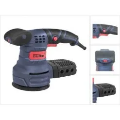 Güde EXS 125 E Ponceuse Excentrique 380 Watt 125 Mm ( 58130 ) + Papier Abrasif