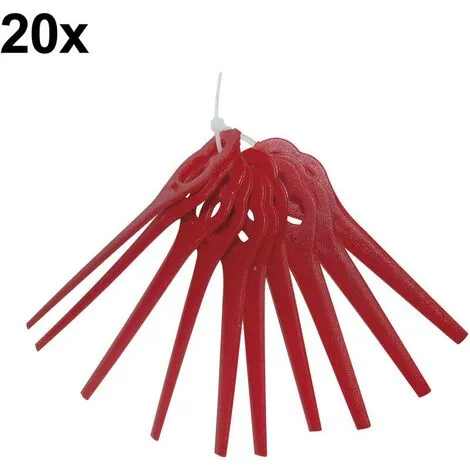 Jeu De Couteaux De Rechange, 20 Pièces Pour 95781 Coupe-bordures 250/18 RT SET Güde 3 Jeu De Couteaux De Rechange, 20 Pièces Pour 95781 Coupe-bordures 250/18 RT SET Güde