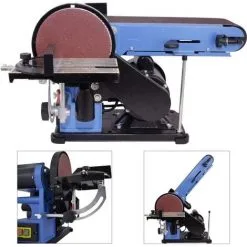 Ponceuse à Bande Et à Disque Güde GBTS 400 - Table De Support Rotative - 1450 Rpm